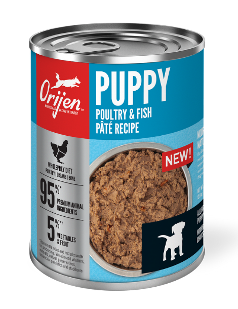 ORIJEN | Wet Dog Food | Puppy Poultry & Fish Pate 12/12.8OZ